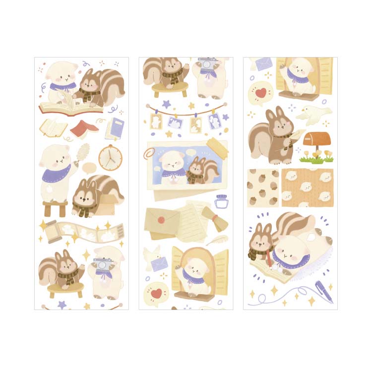 Washi Tape Lively Forest Island Caramel