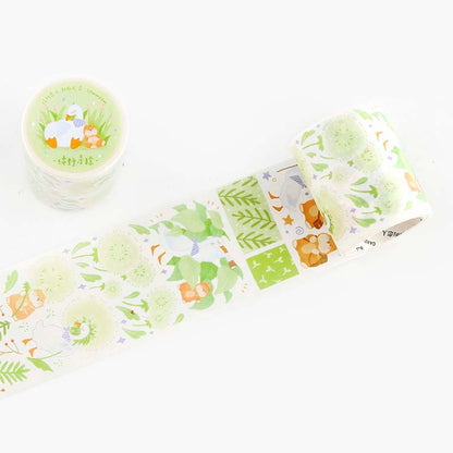 Washi Tape Lively Forest Island Green