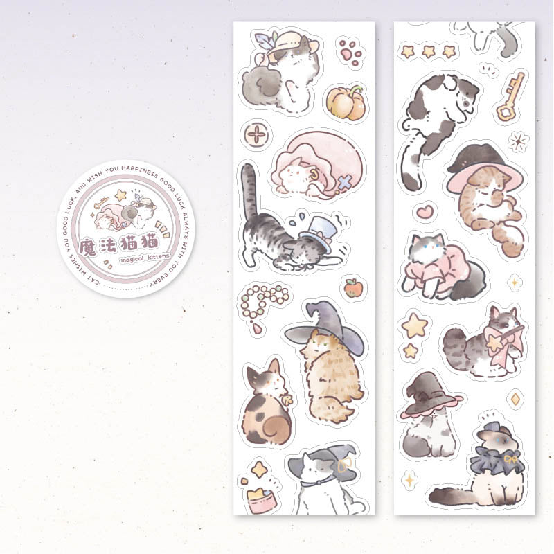 Stickers en Rollo Lucky Cat Magical Kittens