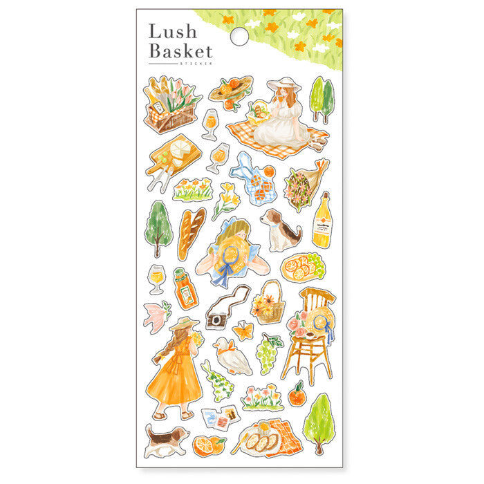 Stickers Lush Basket Orange