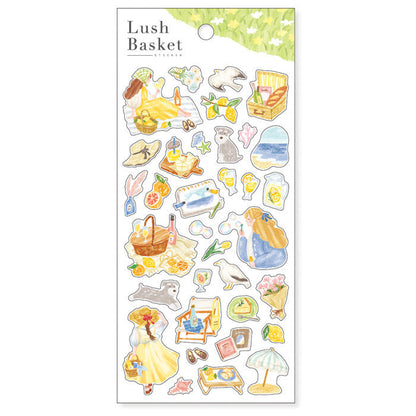 Stickers Lush Basket Yellow