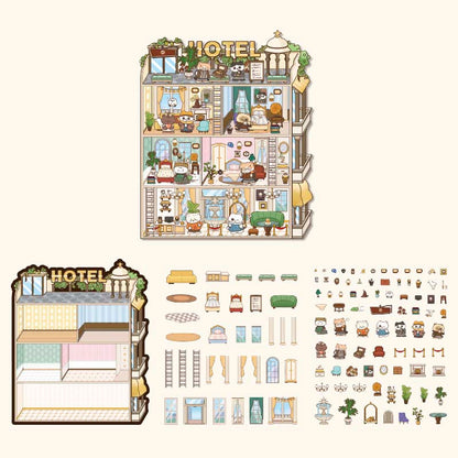 Stickers Escenario 3D Magic Student Hotel
