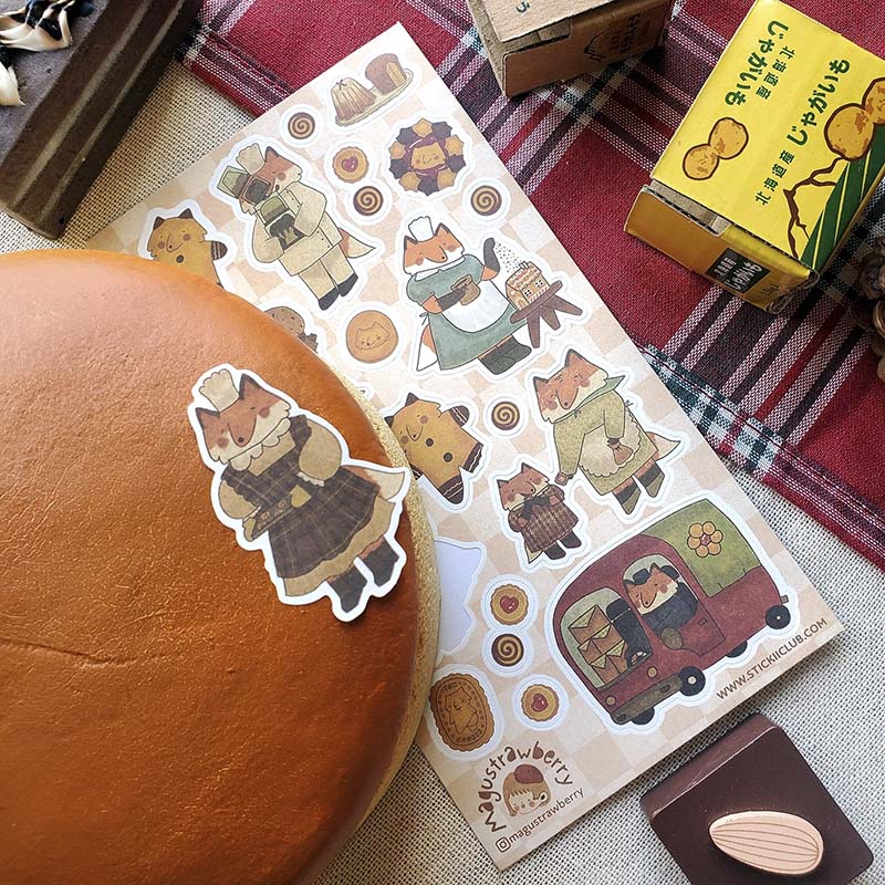 Stickers Fox Family Bakery