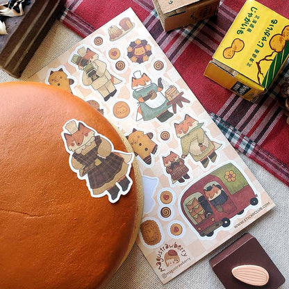 Stickers Fox Family Bakery