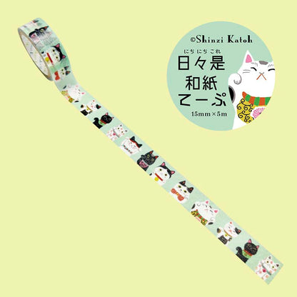 Washi Tape Maneki Neko