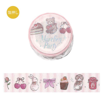 Washi Tape Foil Marchen Party Strawberry