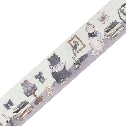 Washi Tape Foil Marchen Party Silver Gray