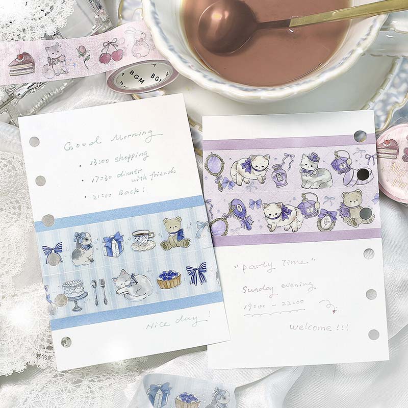Washi Tape Foil Marchen Party Tea Time
