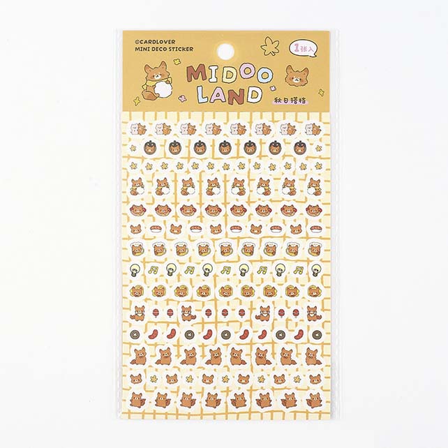 Stickers Midoo Land Mini Autumn Buddies
