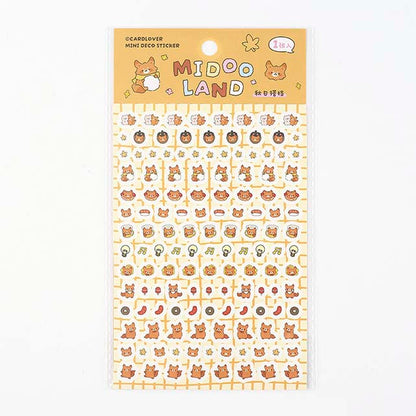 Stickers Midoo Land Mini Autumn Buddies