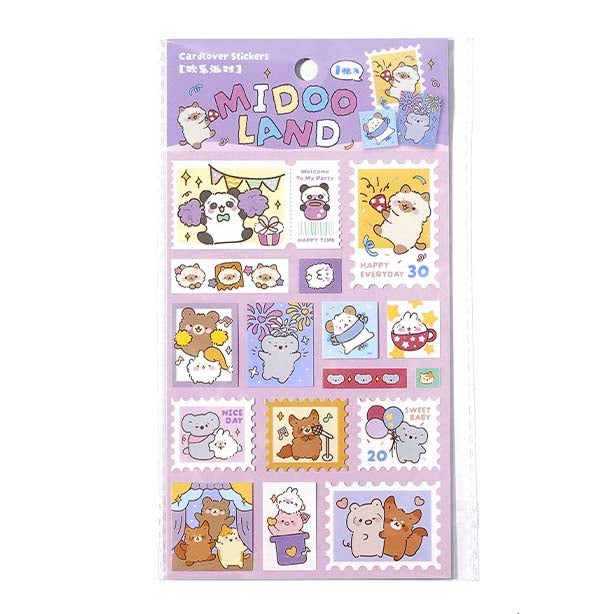 Stickers Midoo Land Happy Party