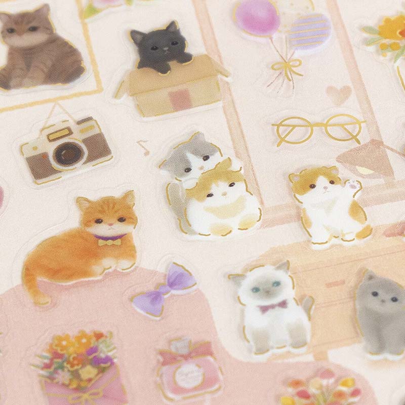 Stickers Mini Animal Kitten Holiday