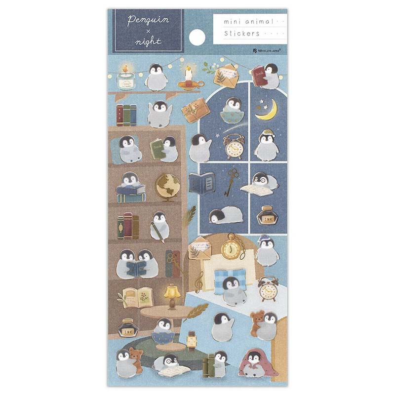 Stickers Mini Animal Penguin Night