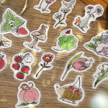 Stickers Mini Animals Botanical