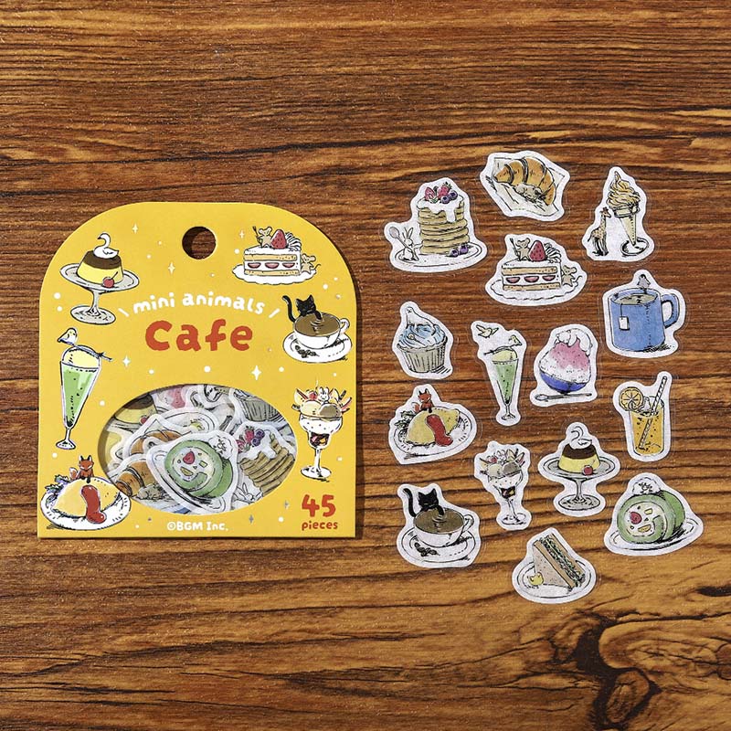 Stickers Mini Animals Cafe