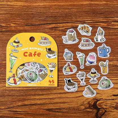 Stickers Mini Animals Cafe