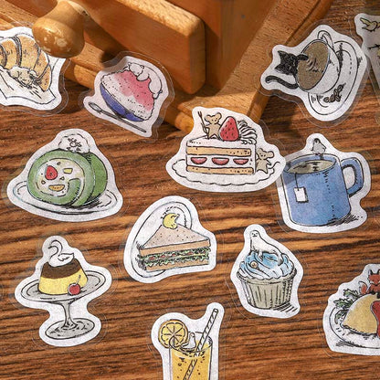 Stickers Mini Animals Cafe