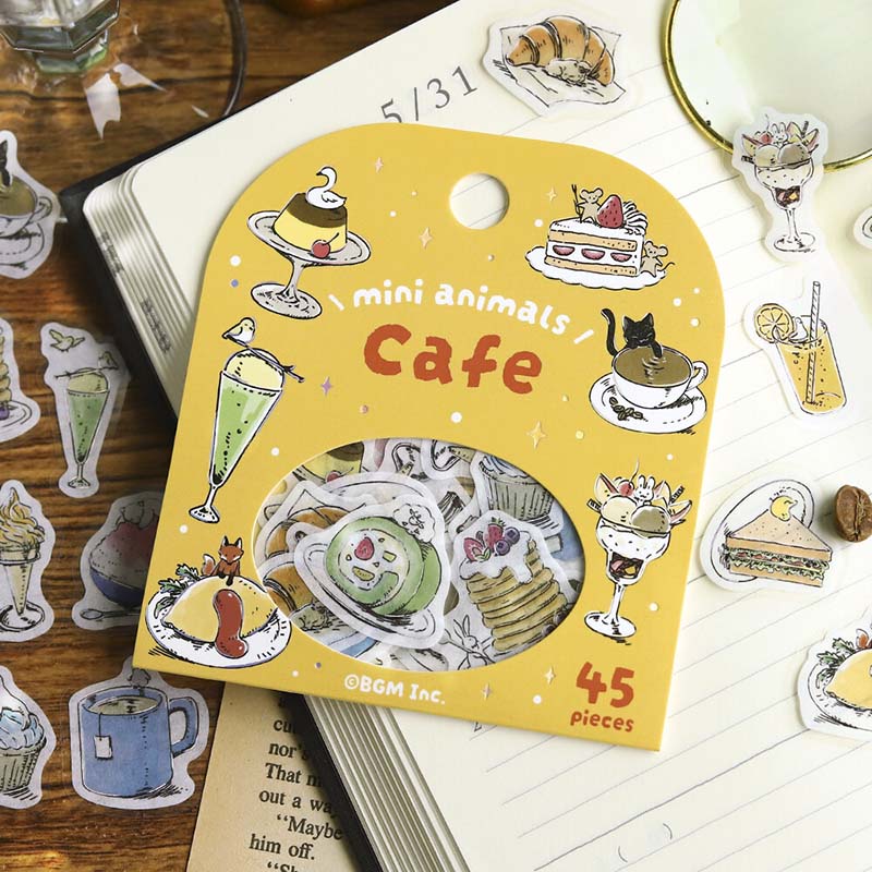 Stickers Mini Animals Cafe