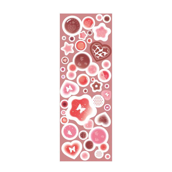 Stickers Misty Clouds Star Cream