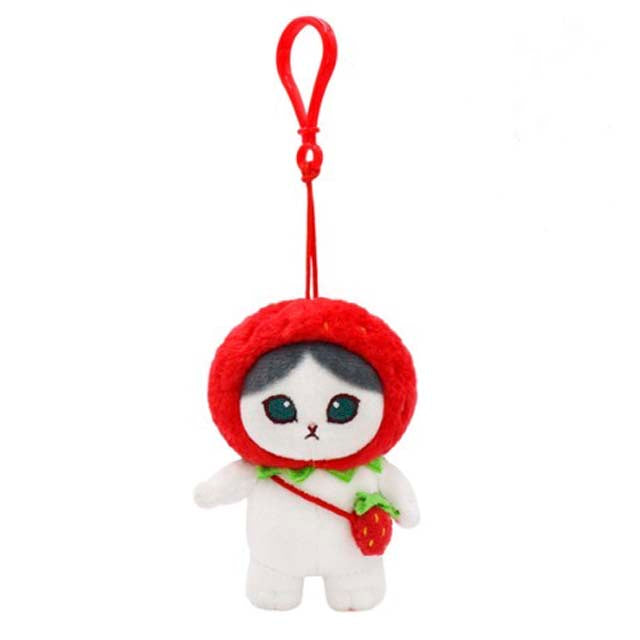 Llavero Peluche Mofusand Fruit Costume 9 cm Strawberry