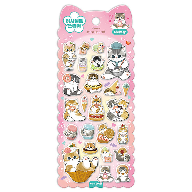 Stickers Mofusand Marshmallow Dessert (Pink)