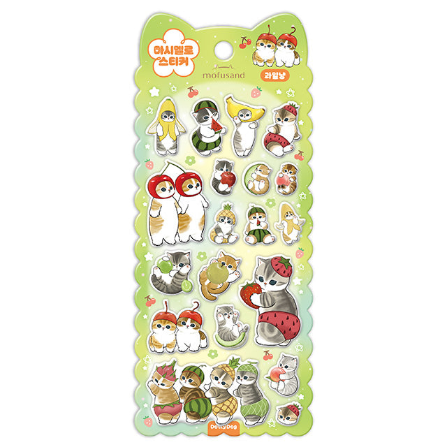 Stickers Mofusand Marshmallow Fruit (Green)