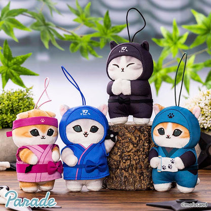 Llavero Peluche Mofusand Ninja Mascot 10cm Black
