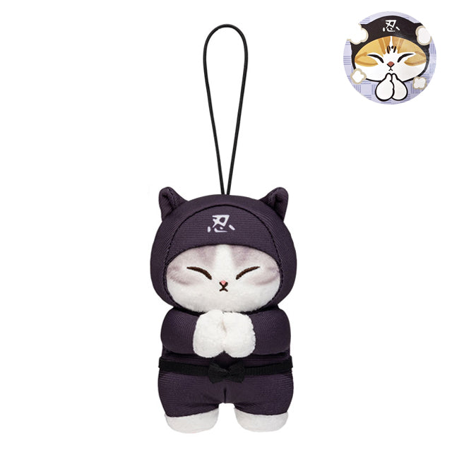 Llavero Peluche Mofusand Ninja Mascot 10cm Black
