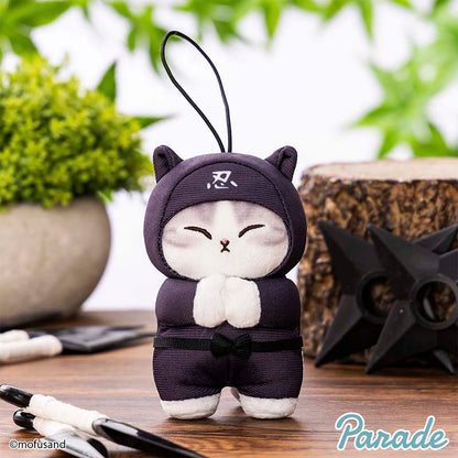 Llavero Peluche Mofusand Ninja Mascot 10cm Black