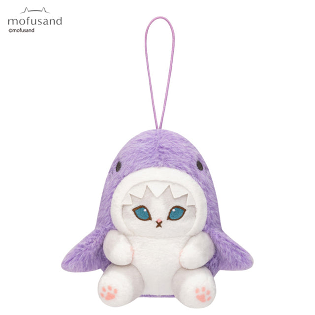 Llavero Peluche Mofusand Purple Shark 10cm