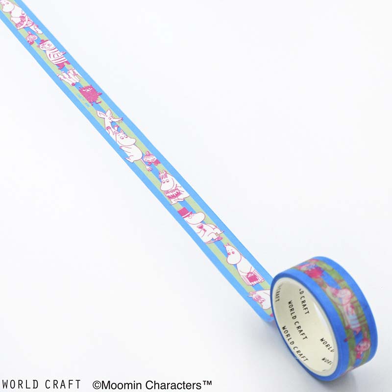 Washi Tape Moomin Striped Blue