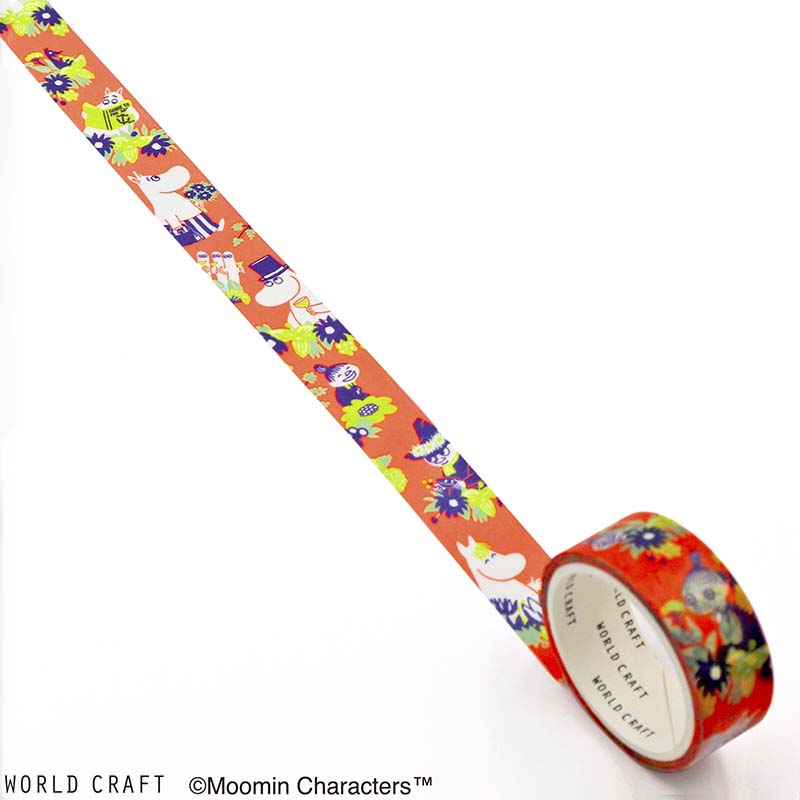Washi Tape Moomin Flower Orange