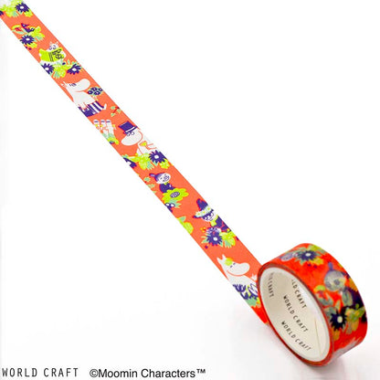Washi Tape Moomin Flower Orange