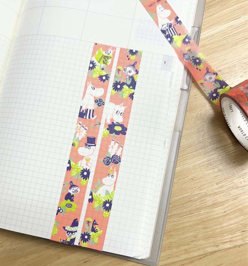 Washi Tape Moomin Flower Orange