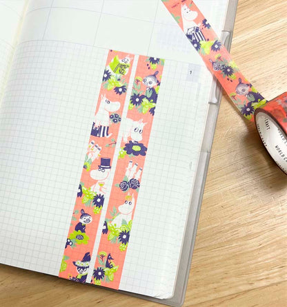 Washi Tape Moomin Flower Orange