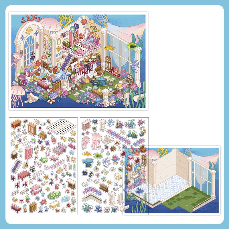 Stickers Escenario 3D My Little Room V16 Crystal Room