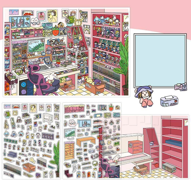 Stickers Escenario 3D My Little Room V18 Geeks Room