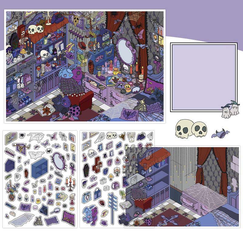 Stickers Escenario 3D My Little Room V18 Gothic Room