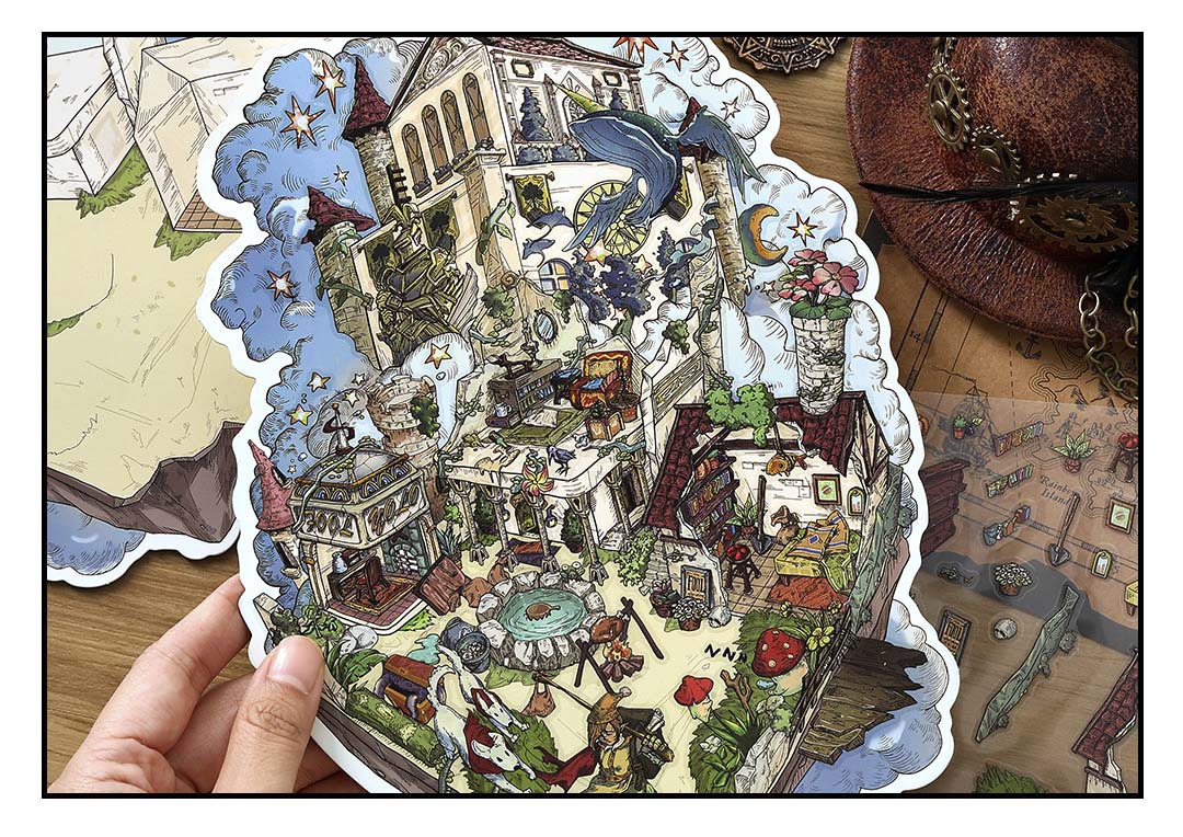 Stickers Escenario 3D My Little Room V14 The Fool