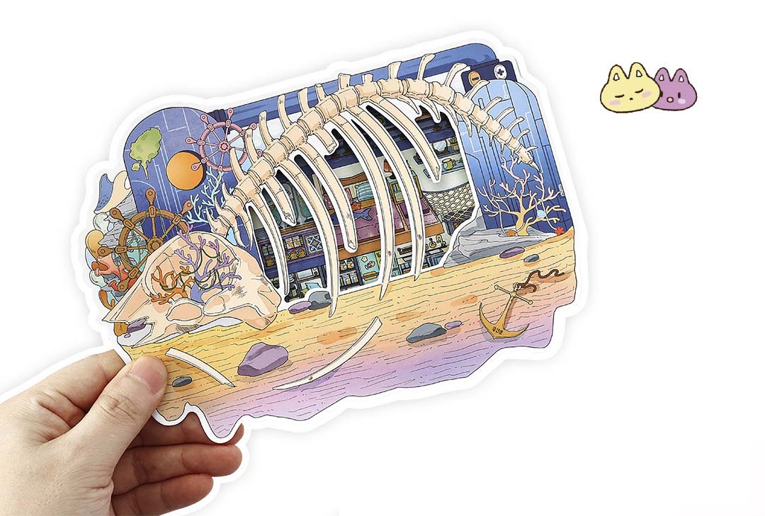 Stickers Escenario 3D My Little Room V7 Cave Refugee