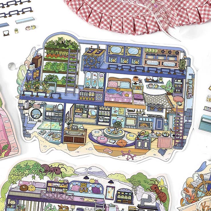 Stickers Escenario 3D My Little Room V7 Cave Refugee