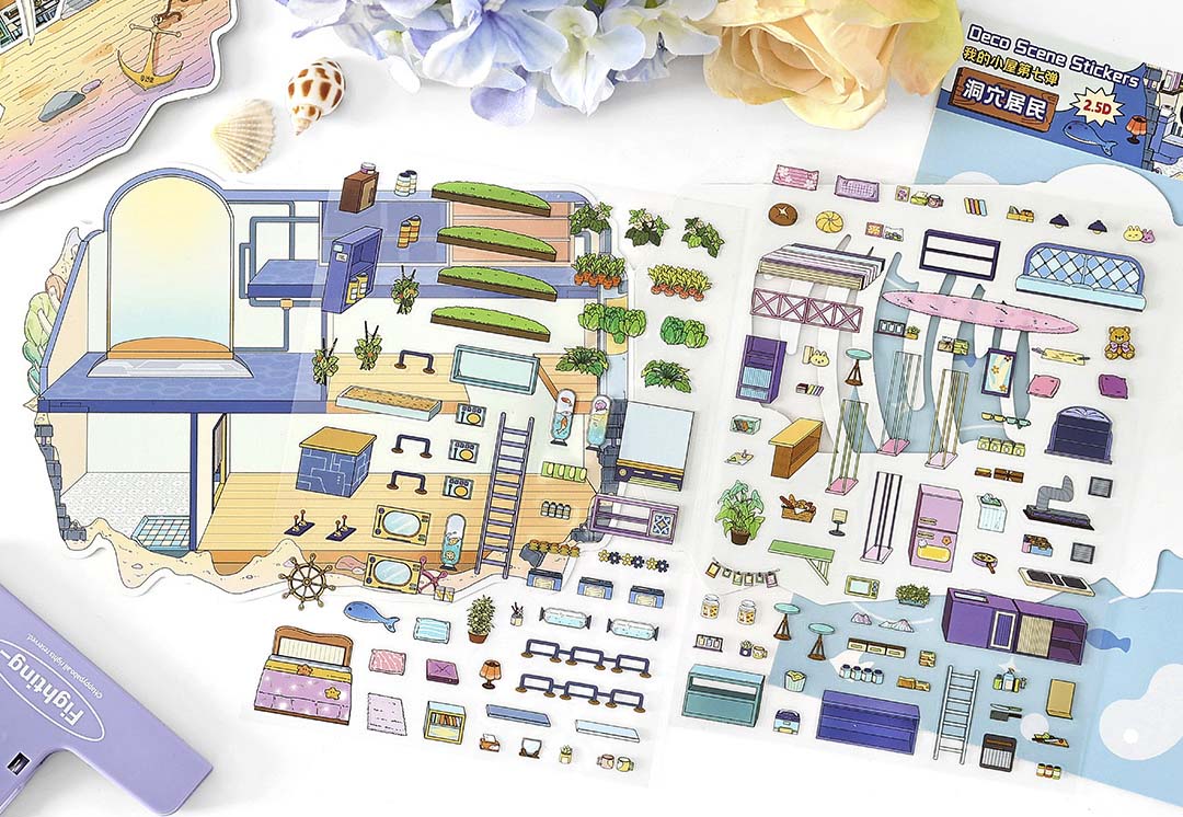 Stickers Escenario 3D My Little Room V7 Cave Refugee