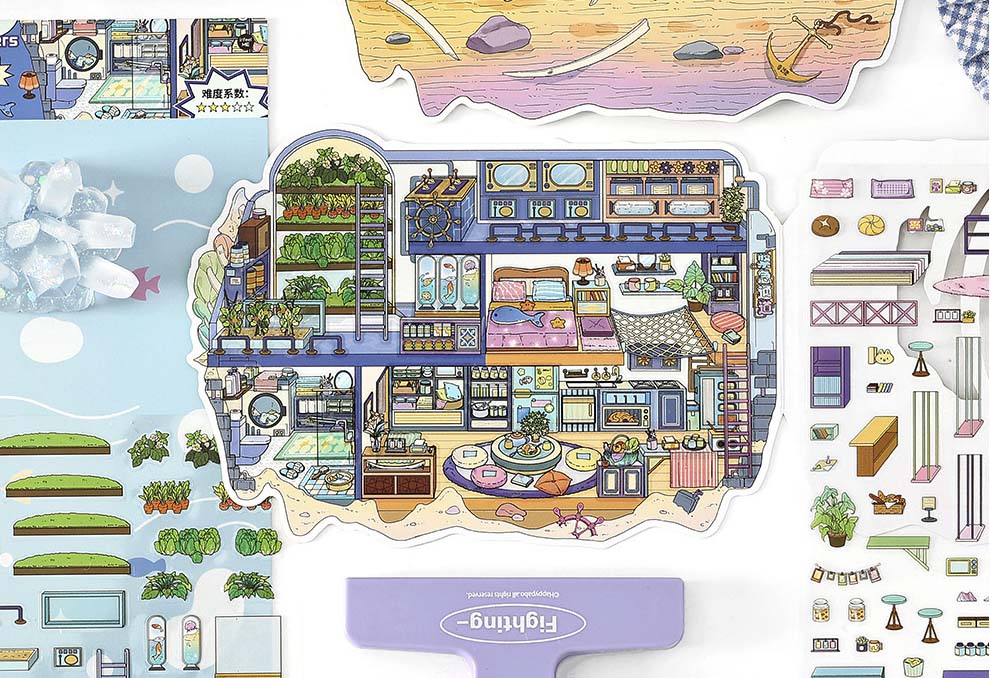 Stickers Escenario 3D My Little Room V7 Cave Refugee