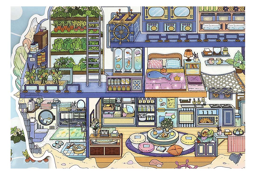 Stickers Escenario 3D My Little Room V7 Cave Refugee