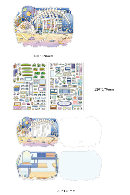 Stickers Escenario 3D My Little Room V7 Cave Refugee