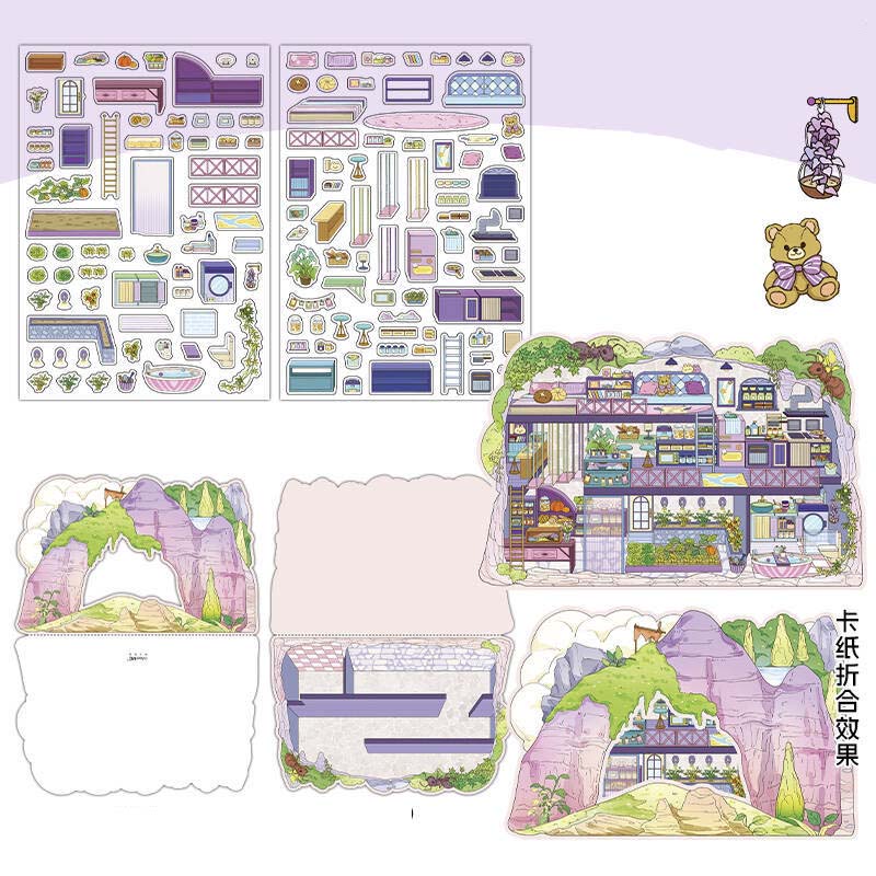 Stickers Escenario 3D My Little Room V7 Rock Shelter