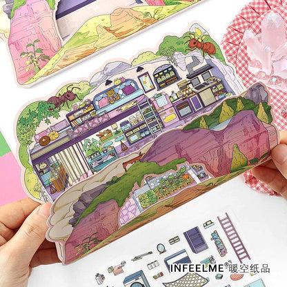 Stickers Escenario 3D My Little Room V7 Rock Shelter