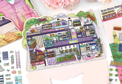 Stickers Escenario 3D My Little Room V7 Rock Shelter