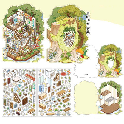 Stickers Escenario 3D My Little Room V7 Tree House