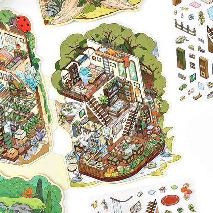 Stickers Escenario 3D My Little Room V7 Tree House